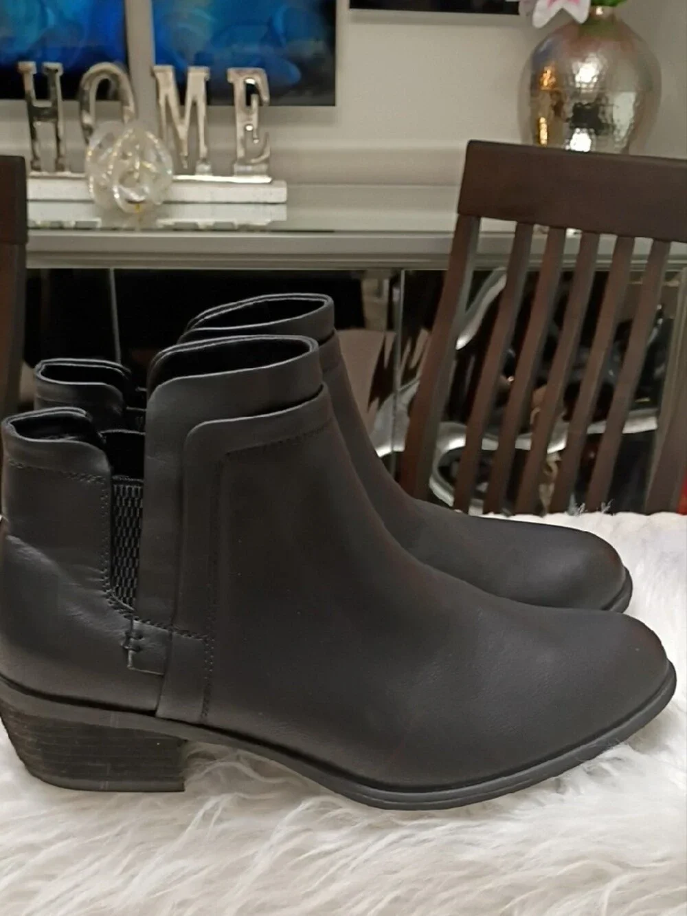 New boc Grovers Black Chelsea Slip On Ankle Booties Boots Size 11M